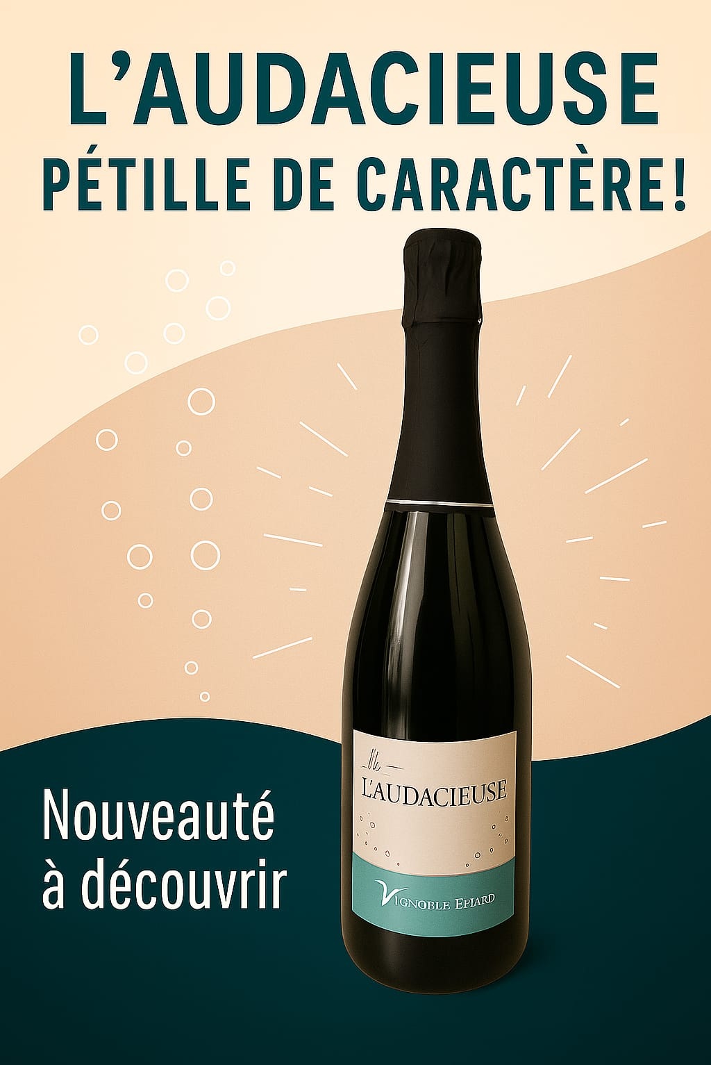 vin pétillant aromatique et parfumé.